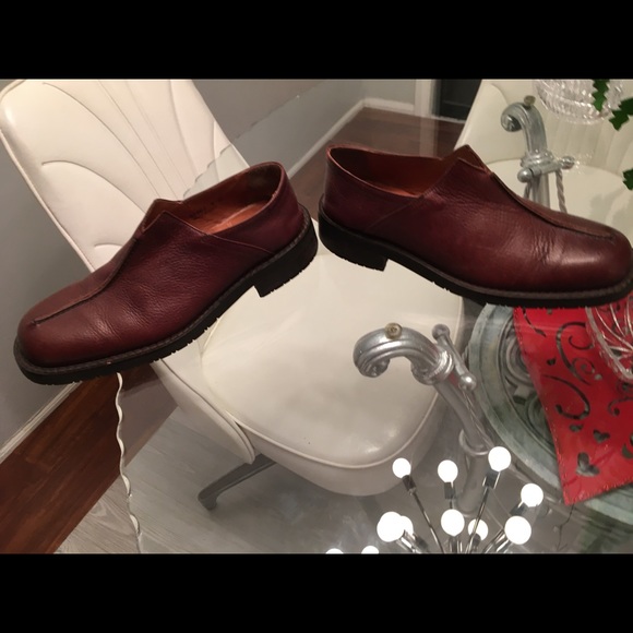 Joseph Abboud Split Seam Brown Leath Slip On Sz 9 - Picture 2 of 8